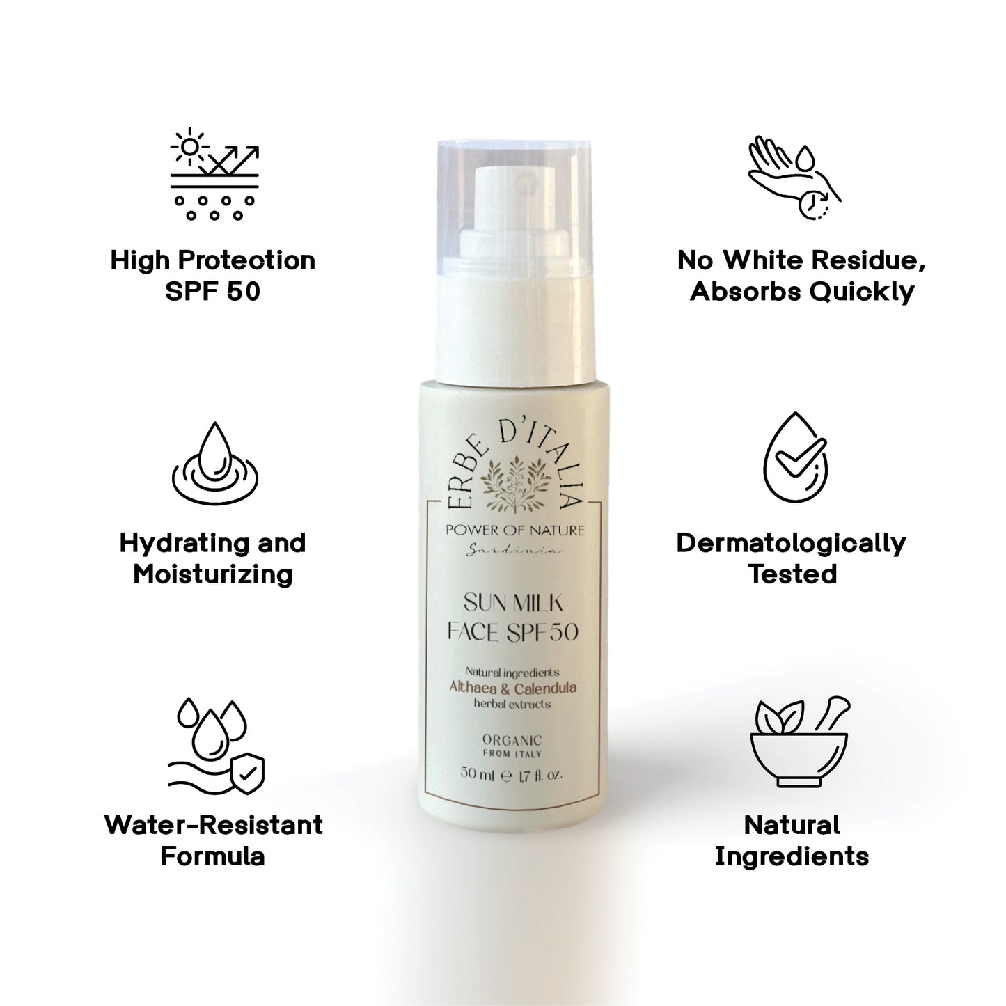 Facial Sun Protection Milk SPF 50, 50 ml