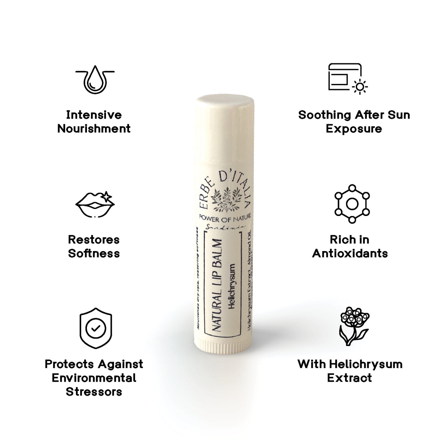 Natural Lip Balm Helichrysum, 5 ml