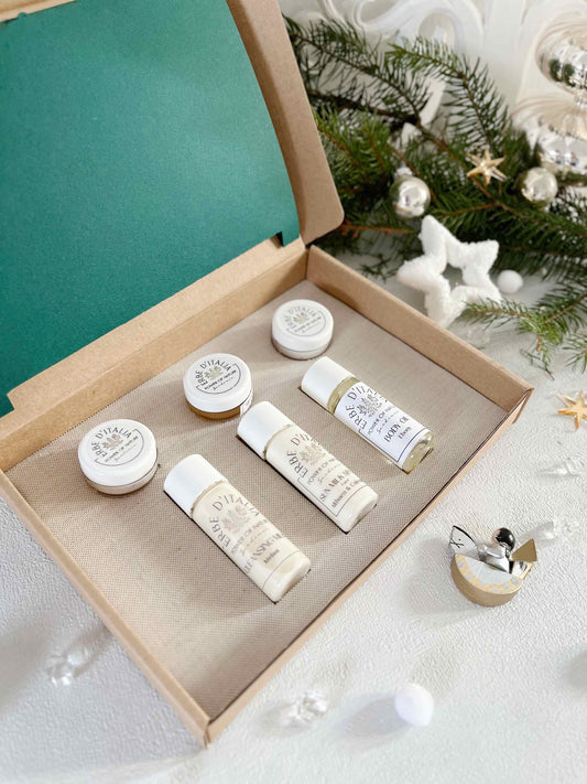 Italian Organic Spa Gift Set | Luxury Natural Skincare Mini Collection | Personalised Self Care Box | Travel Size Beauty Gift Set