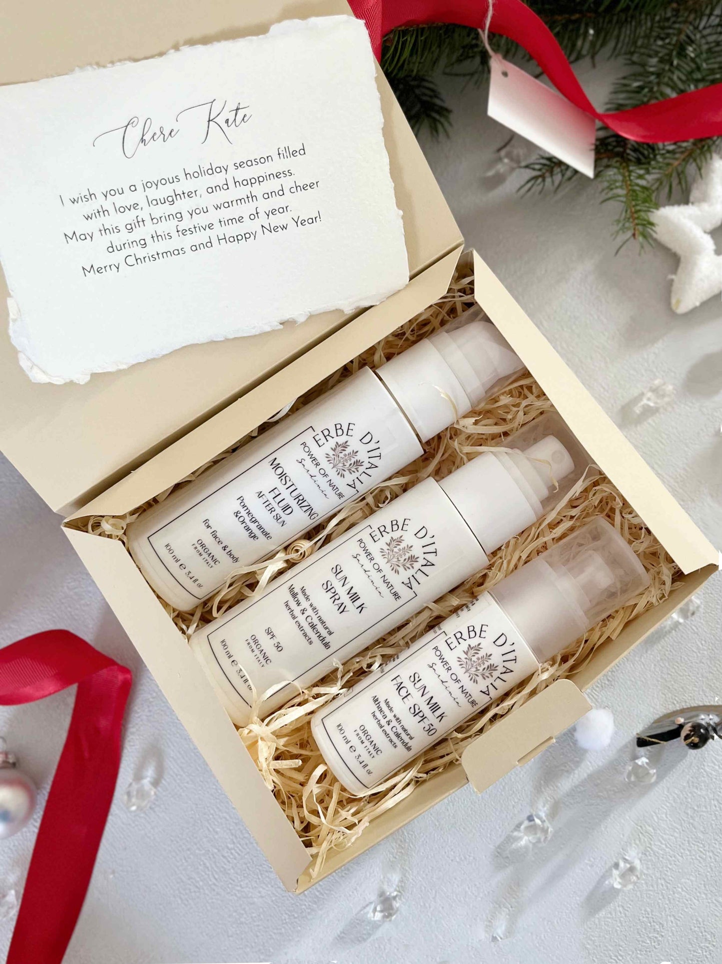 EU Only! - Natural Sunscreen Gift Set | SPF 50 Face & Body | Non-Nano Zinc Oxide | After Sun Lotion | Sun Care Essentials for Sensitive Skin